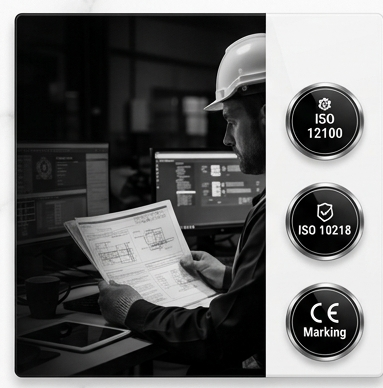 Standards - ISO 12100, ISO 10218, ANSI/A3, CE Marking