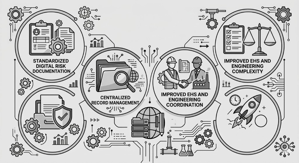 Key Benefits - Digital risk documentation, record management, EHS and engineering coordination